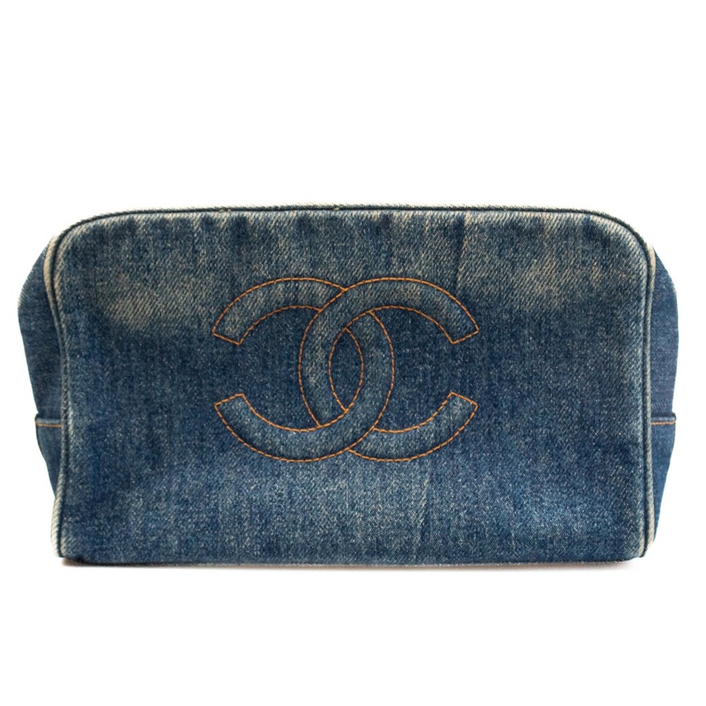 Chanel Denim Cosmetic Pouch